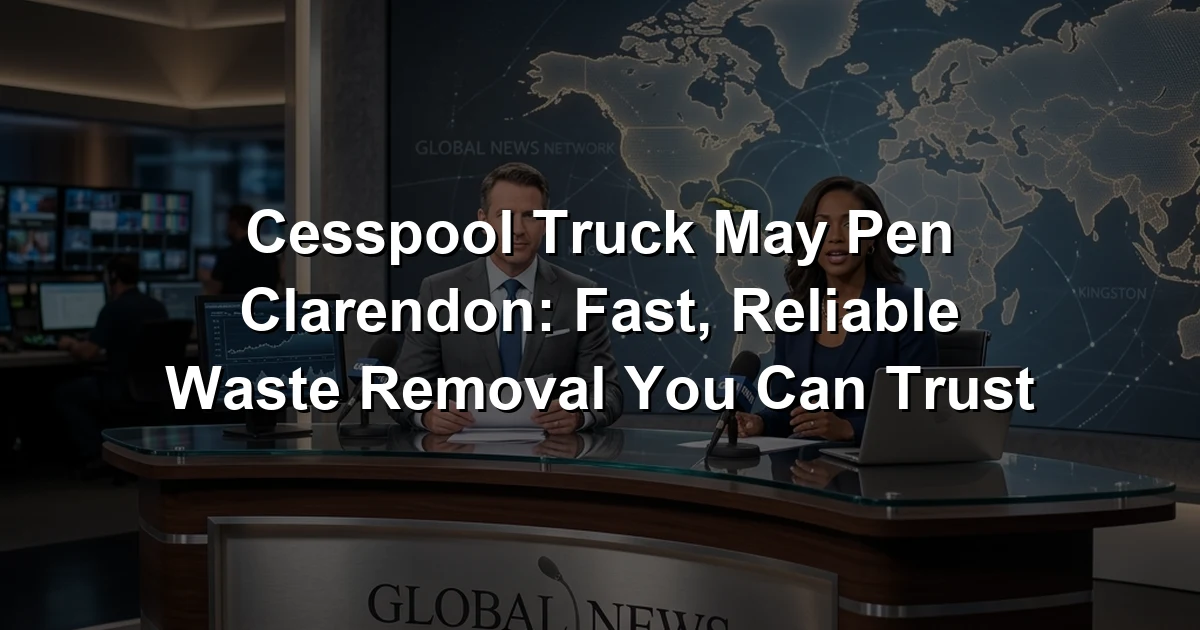 Cesspool Truck May Pen Clarendon: Fast, Reliable Waste Removal You Can Trust