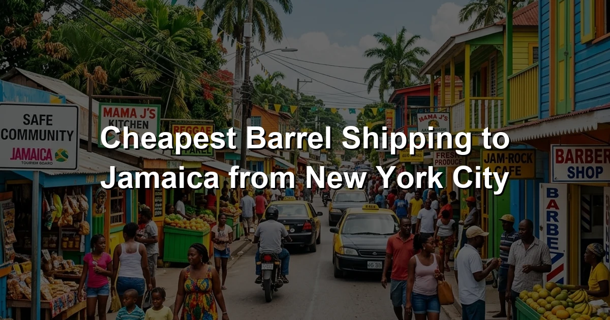 Cheapest Barrel Shipping to Jamaica from New York City