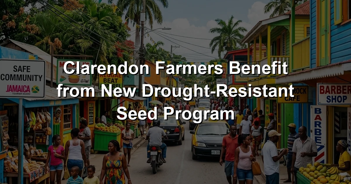 Clarendon Farmers Benefit from New Drought-Resistant Seed Program