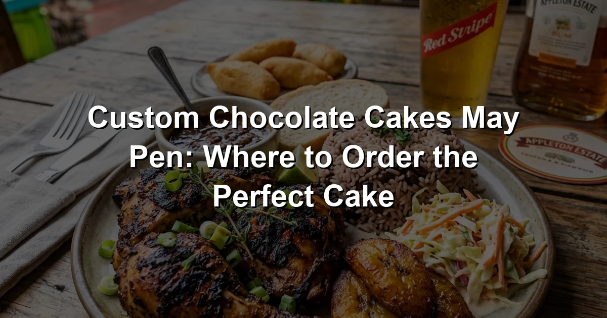 Custom Chocolate Cakes May Pen: Where to Order the Perfect Cake