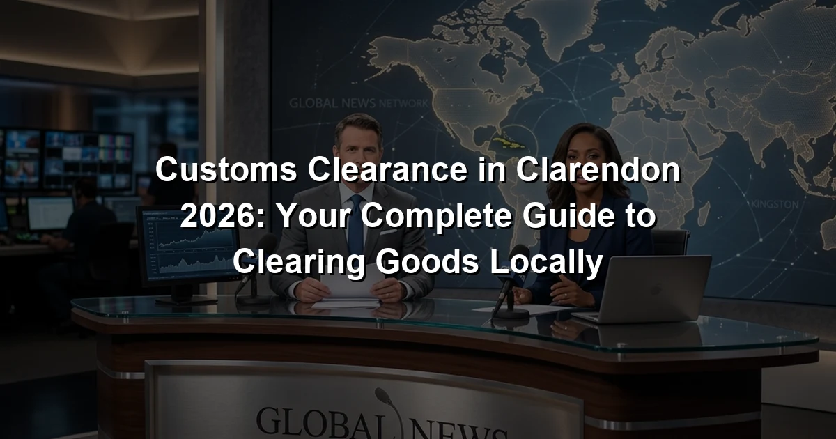 Customs Clearance in Clarendon 2026: Your Complete Guide to Clearing Goods Locally