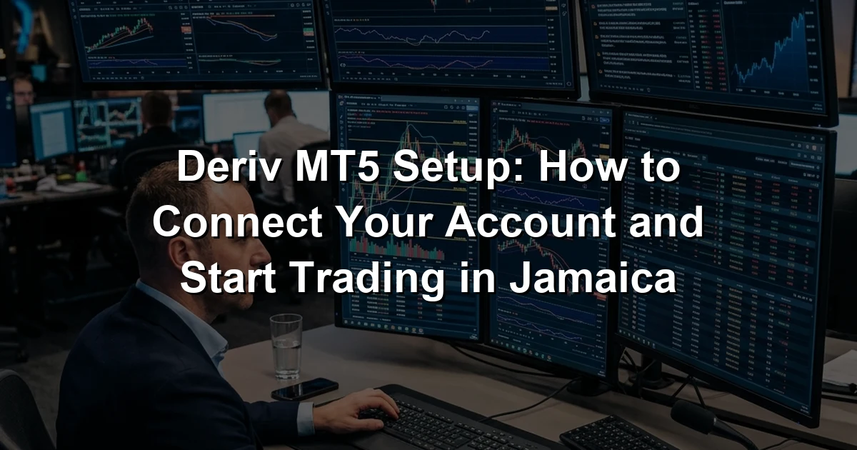 Deriv MT5 Setup: How to Connect Your Account and Start Trading in Jamaica
