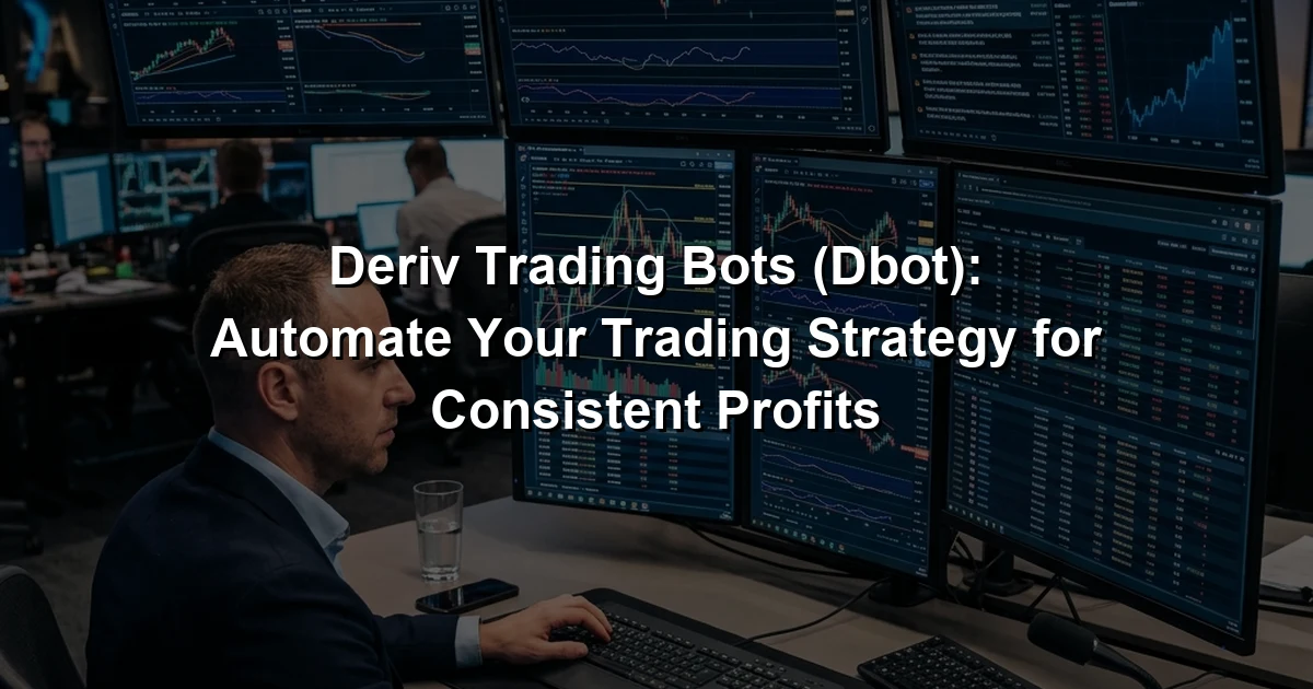Deriv Trading Bots (Dbot): Automate Your Trading Strategy for Consistent Profits