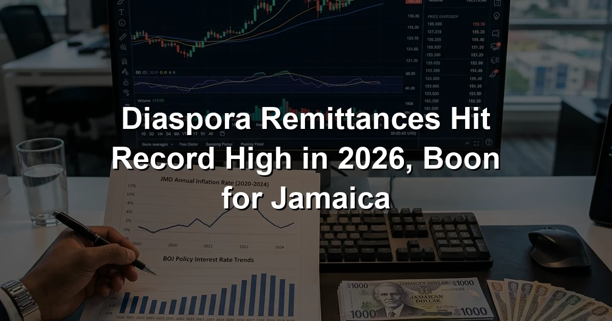 Diaspora Remittances Hit Record High in 2026, Boon for Jamaica