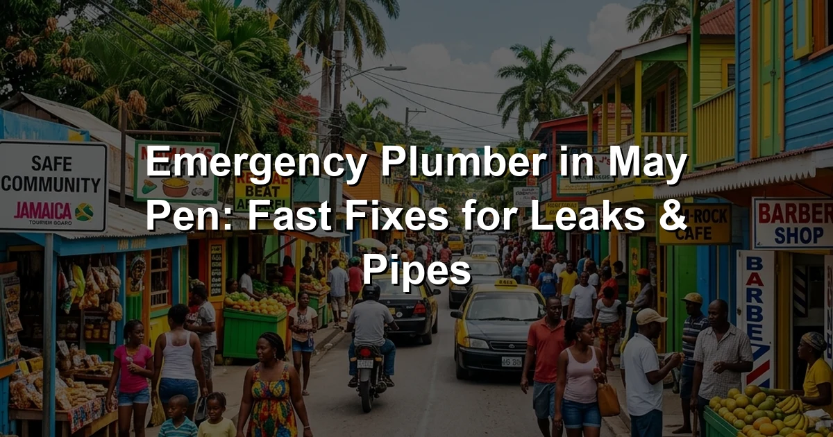 Emergency Plumber in May Pen: Fast Fixes for Leaks & Pipes