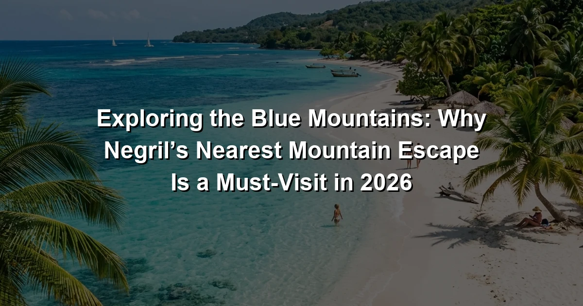 Exploring the Blue Mountains: Why Negril’s Nearest Mountain Escape Is a Must-Visit in 2026