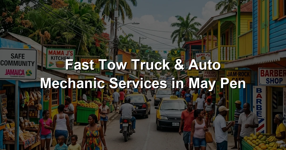 Fast Tow Truck & Auto Mechanic Services in May Pen