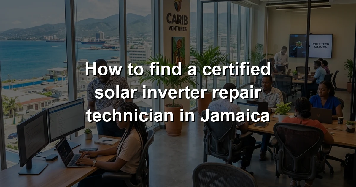 How to find a certified solar inverter repair technician in Jamaica