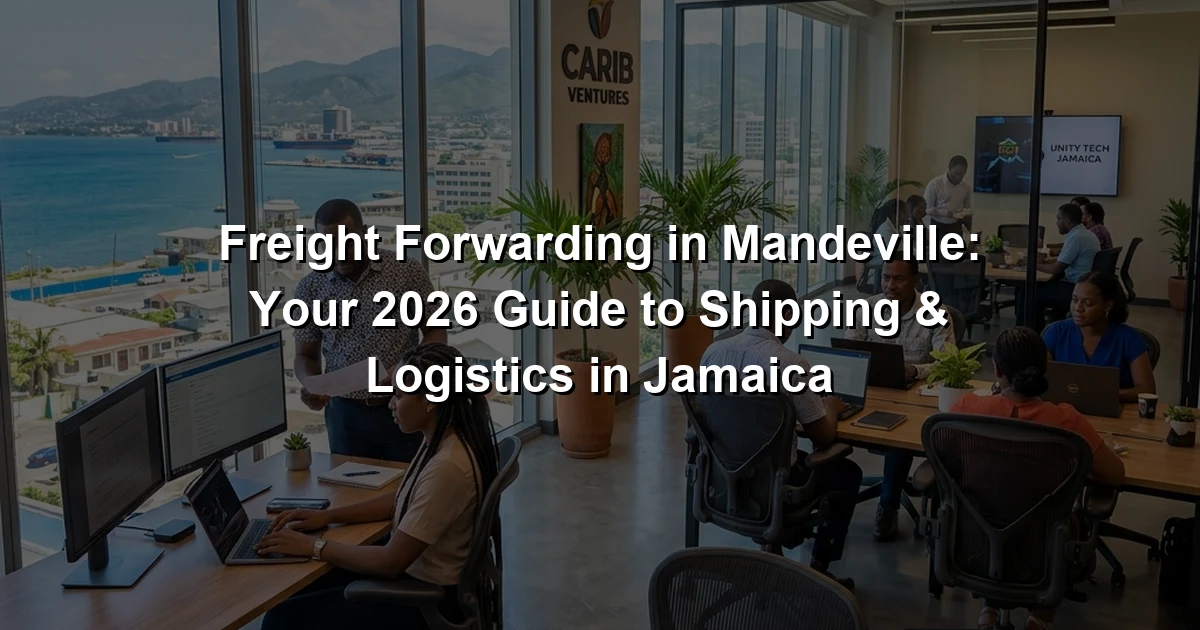 Freight Forwarding in Mandeville: Your 2026 Guide to Shipping & Logistics in Jamaica