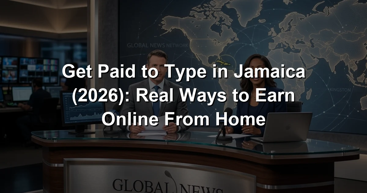 Get Paid to Type in Jamaica (2026): Real Ways to Earn Online From Home