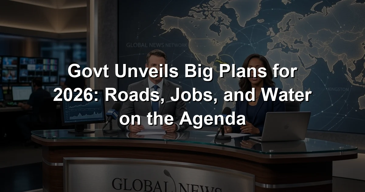 Gov’t Unveils Big Plans for 2026: Roads, Jobs, and Water on the Agenda