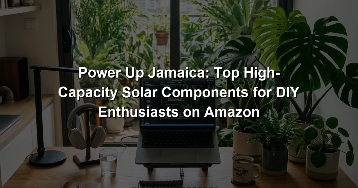 Power Up Jamaica: Top High-Capacity Solar Components for DIY Enthusiasts on Amazon