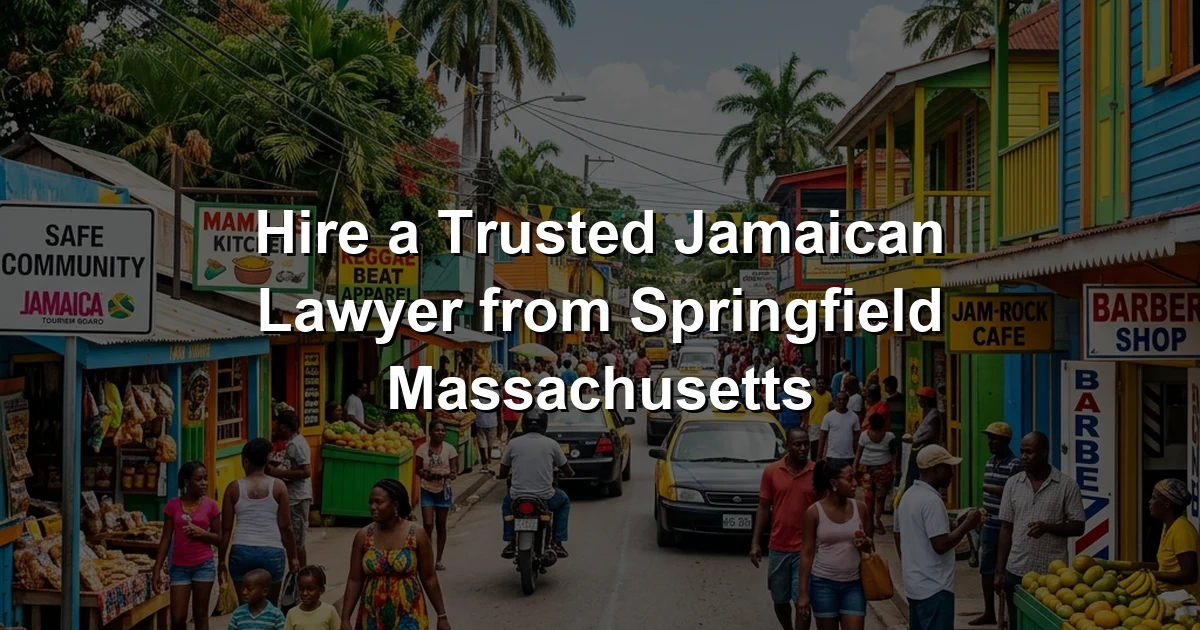 Hire a Trusted Jamaican Lawyer from Springfield Massachusetts