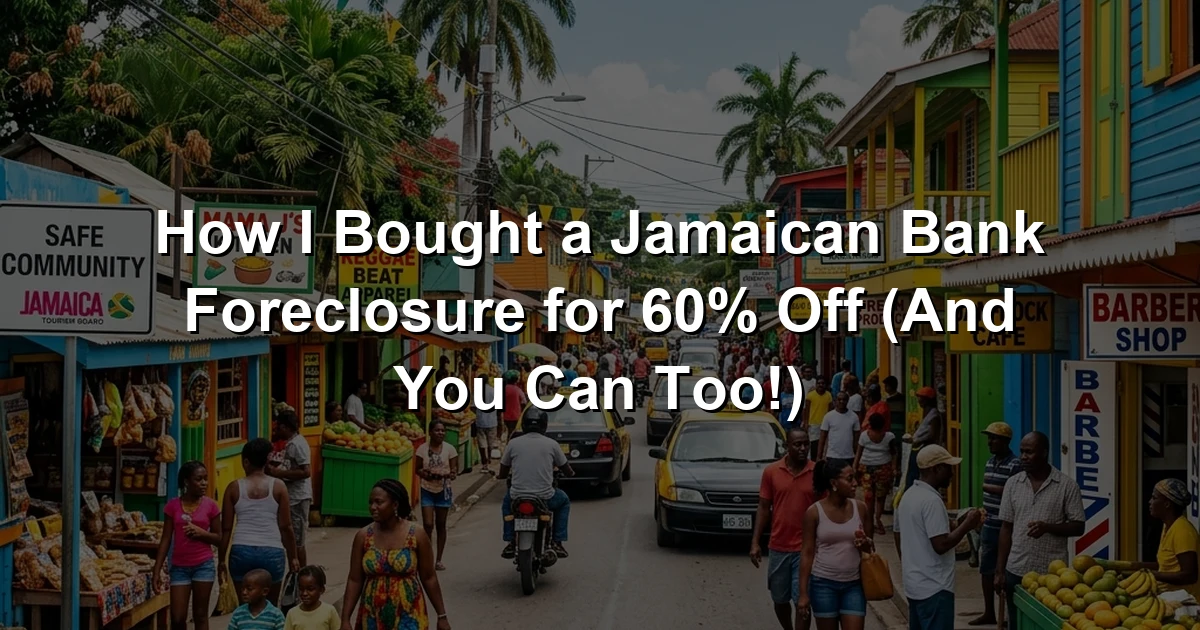 How I Bought a Jamaican Bank Foreclosure for 60% Off (And You Can Too!)