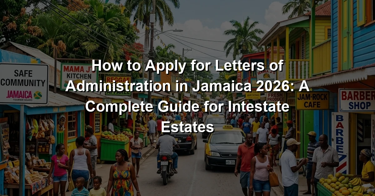 How to Apply for Letters of Administration in Jamaica 2026: A Complete Guide for Intestate Estates