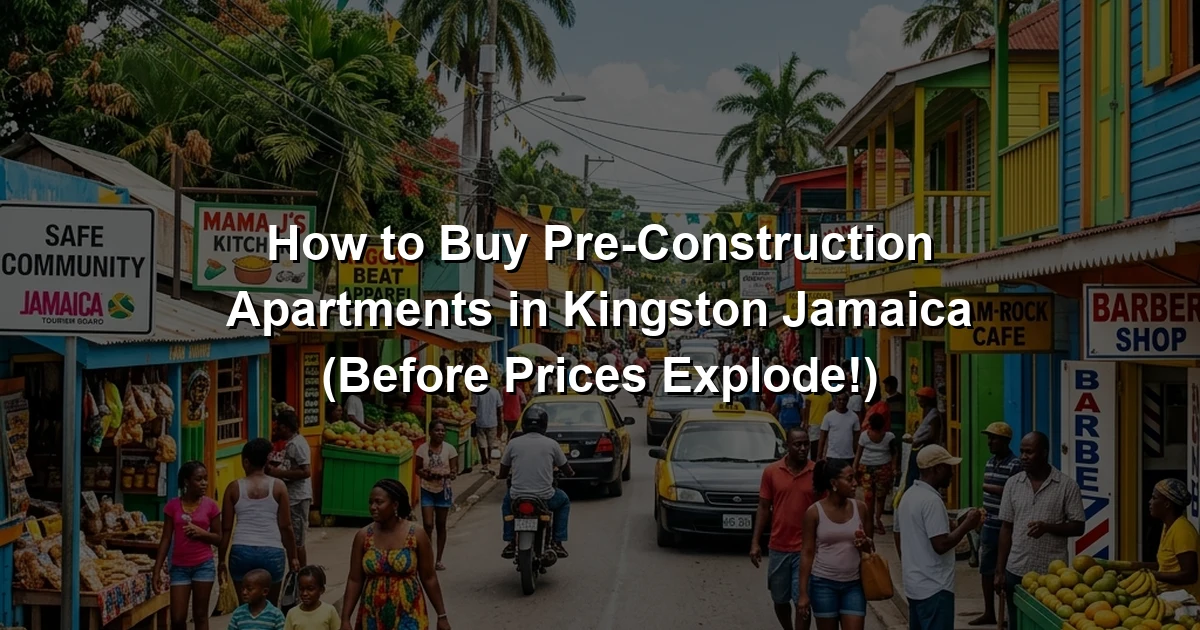 How to Buy Pre-Construction Apartments in Kingston Jamaica (Before Prices Explode!)