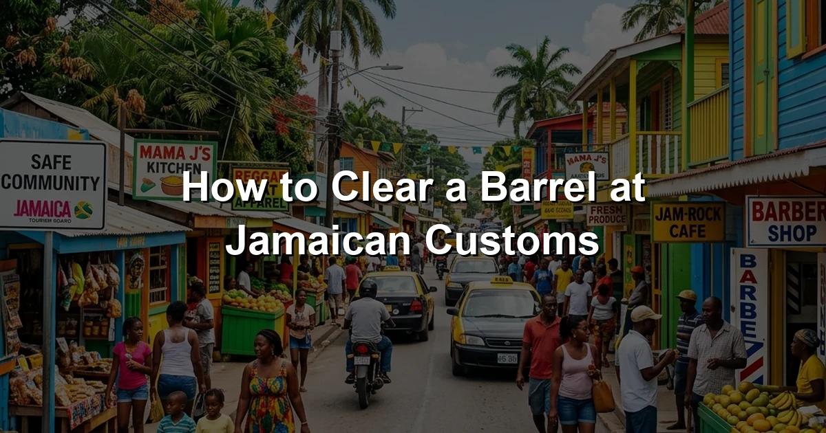 How to Clear a Barrel at Jamaican Customs
