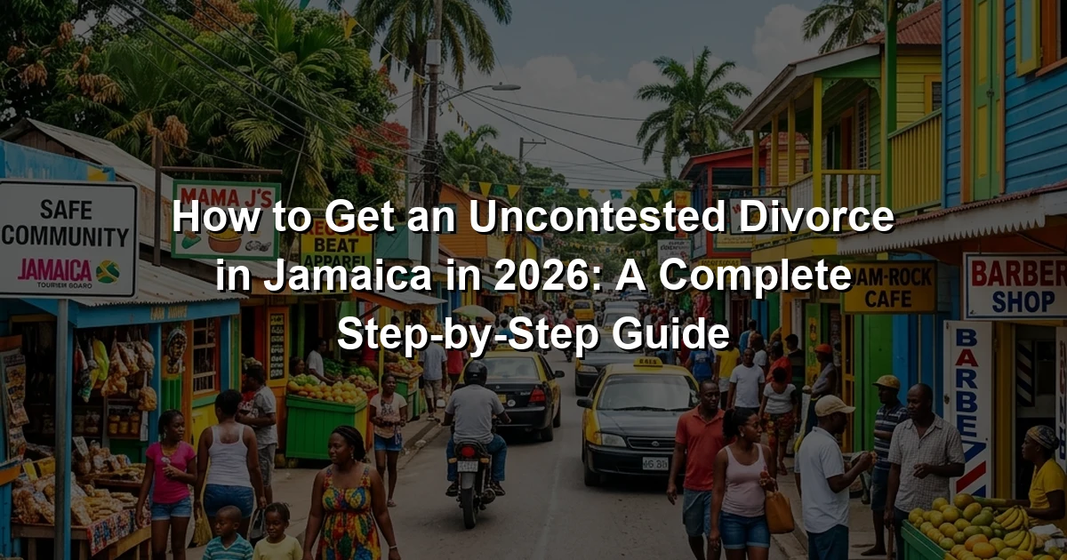 How to Get an Uncontested Divorce in Jamaica in 2026: A Complete Step-by-Step Guide