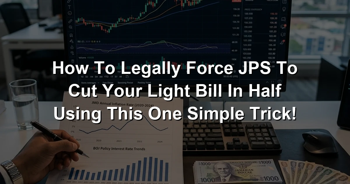 How To Legally Force JPS To Cut Your Light Bill In Half Using This One Simple Trick!