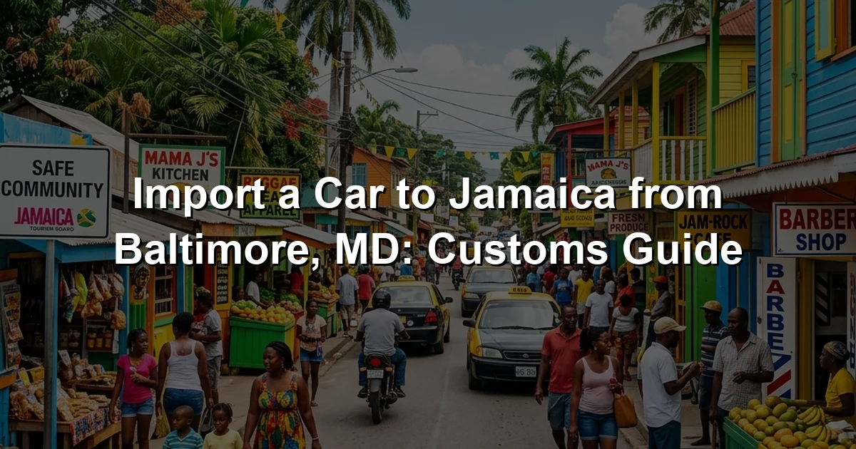Import a Car to Jamaica from Baltimore, MD: Customs Guide