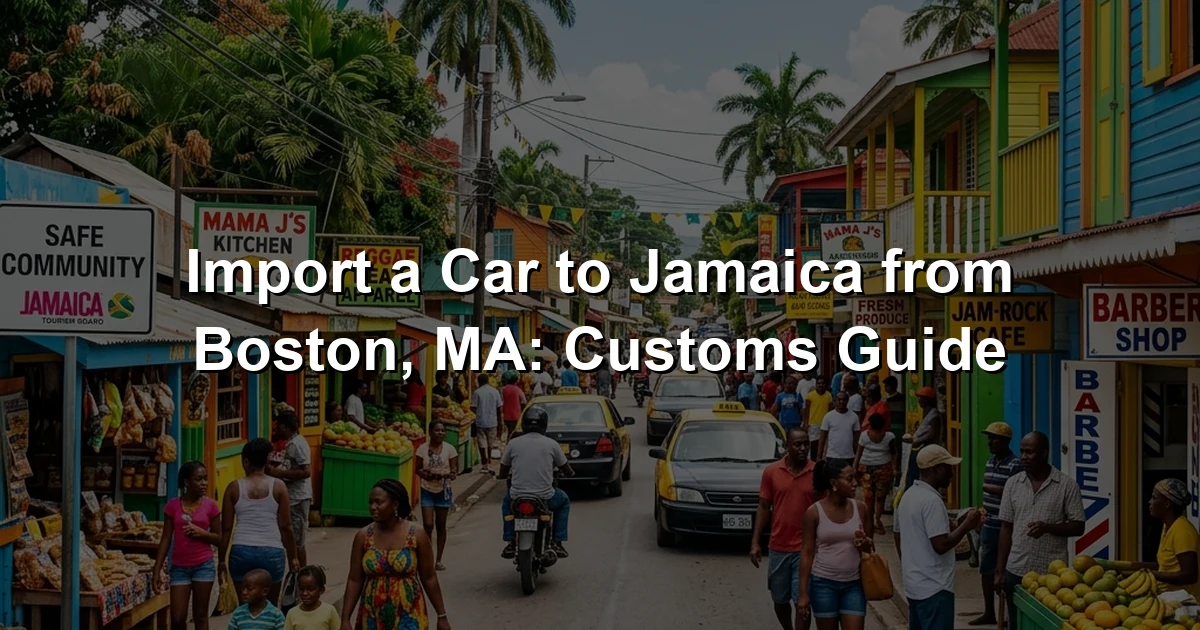 Import a Car to Jamaica from Boston, MA: Customs Guide