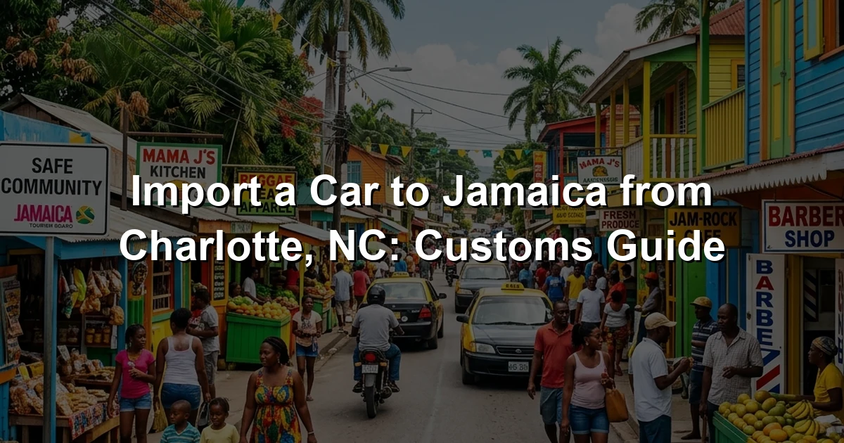 Import a Car to Jamaica from Charlotte, NC: Customs Guide