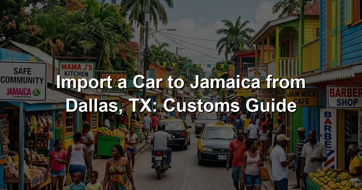 Import a Car to Jamaica from Dallas, TX: Customs Guide