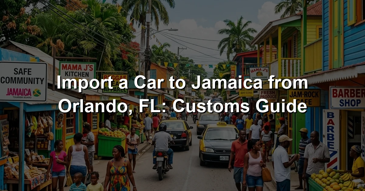 Import a Car to Jamaica from Orlando, FL: Customs Guide