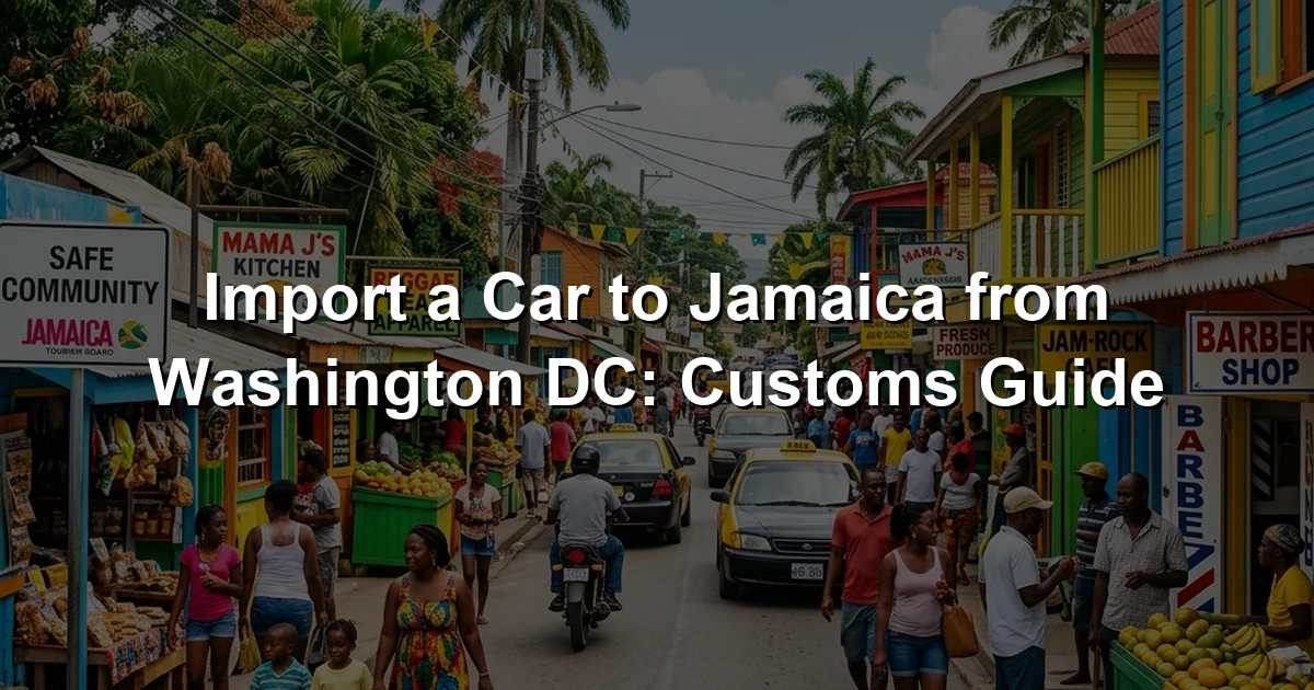 Import a Car to Jamaica from Washington DC: Customs Guide