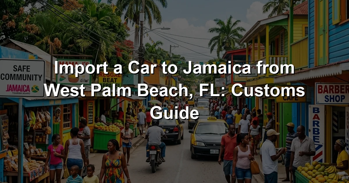 Import a Car to Jamaica from West Palm Beach, FL: Customs Guide
