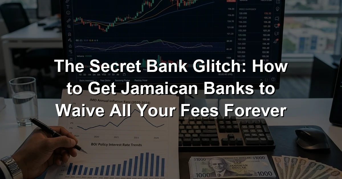 The Secret Bank Glitch: How to Get Jamaican Banks to Waive All Your Fees Forever
