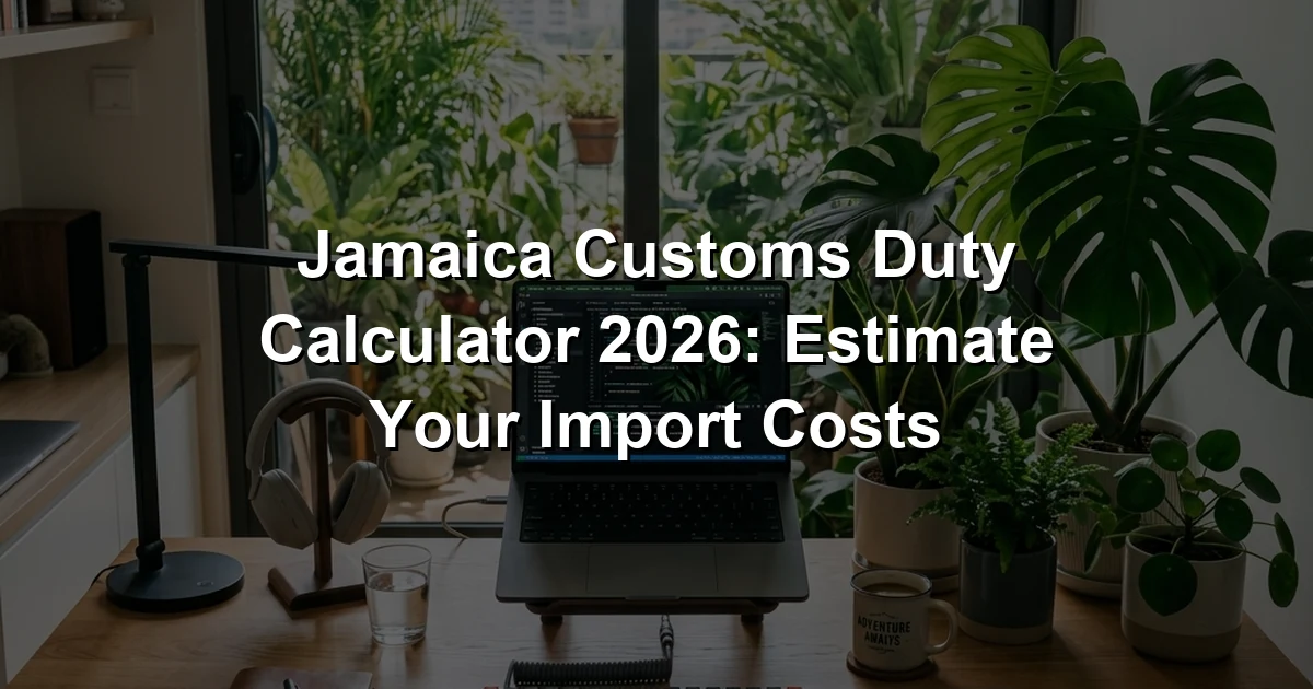 Jamaica Customs Duty Calculator 2026: Estimate Your Import Costs