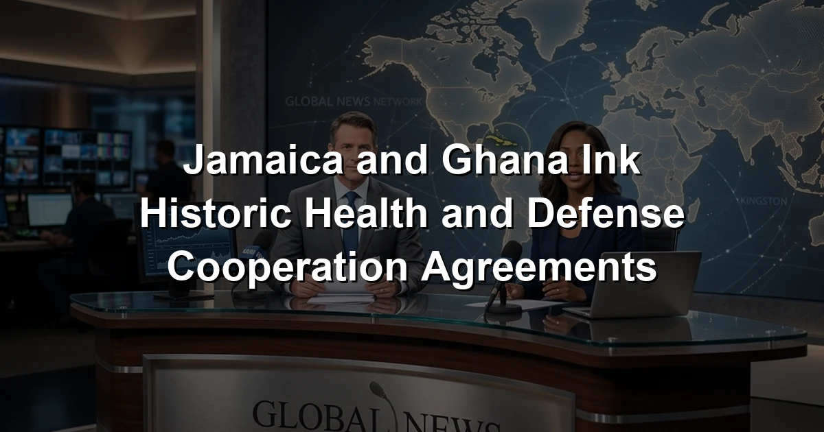 Jamaica and Ghana Ink Historic Health and Defense Cooperation Agreements