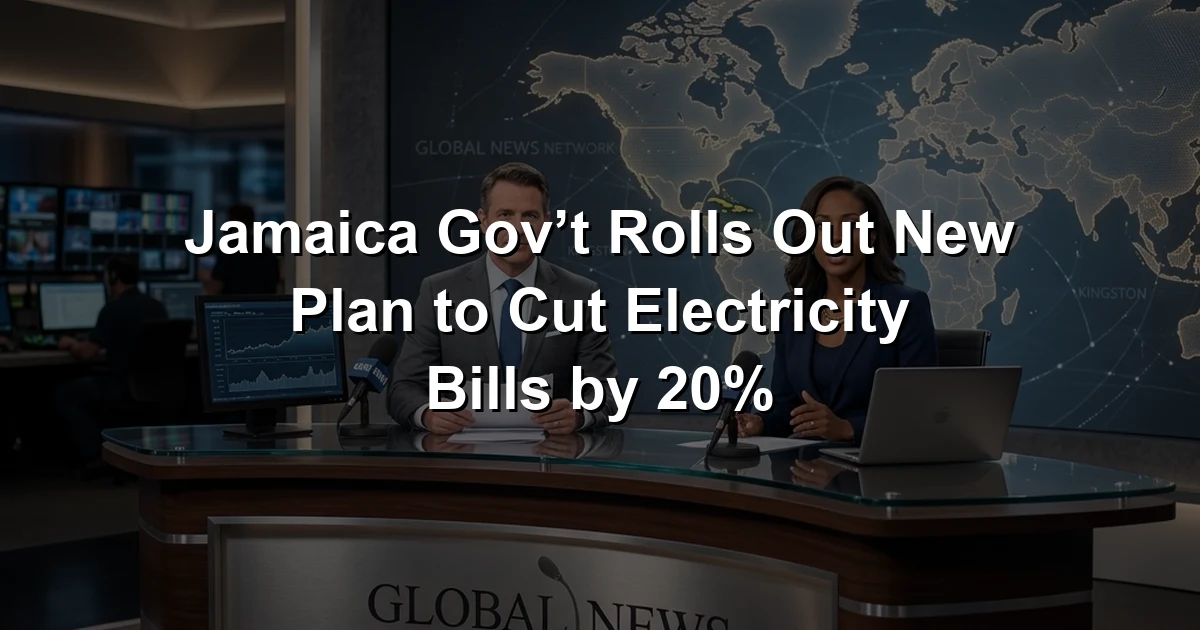 Jamaica Gov’t Rolls Out New Plan to Cut Electricity Bills by 20%