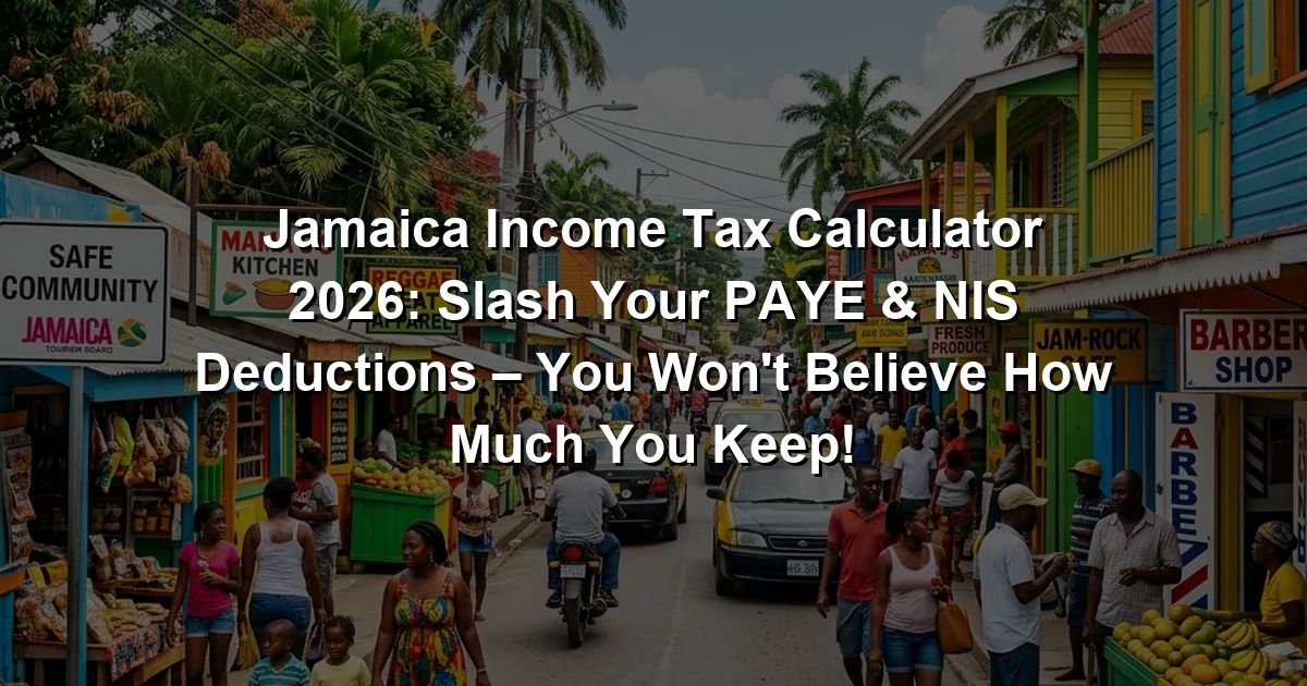 Jamaica Income Tax Calculator 2026: Slash Your PAYE & NIS Deductions – You Won't Believe How Much You Keep!