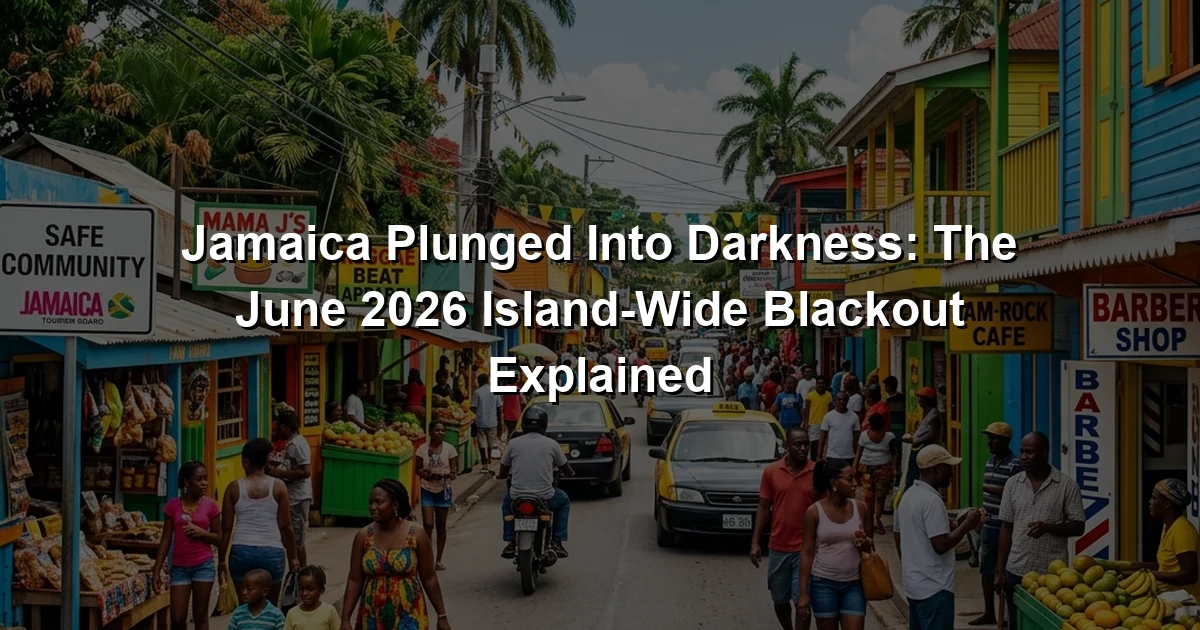 Jamaica Plunged Into Darkness: The June 2026 Island-Wide Blackout Explained