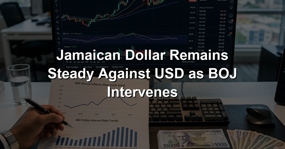 Jamaican Dollar Remains Steady Against USD as BOJ Intervenes