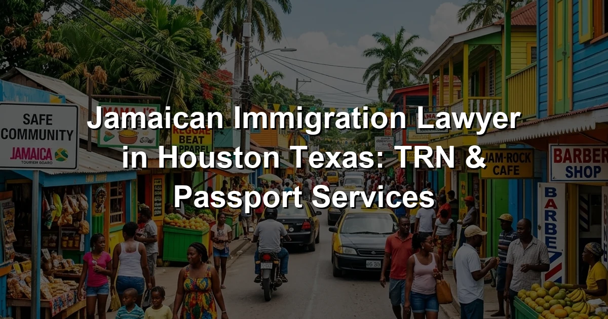 Jamaican Immigration Lawyer in Houston Texas: TRN & Passport Services