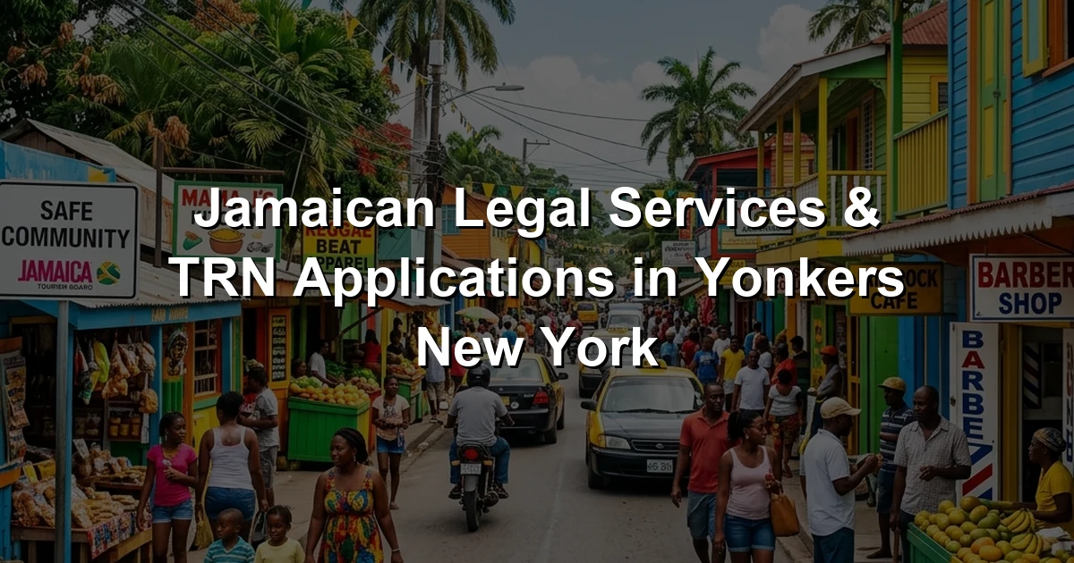 Jamaican Legal Services & TRN Applications in Yonkers New York