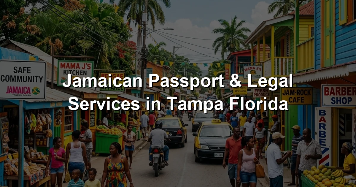 Jamaican Passport & Legal Services in Tampa Florida