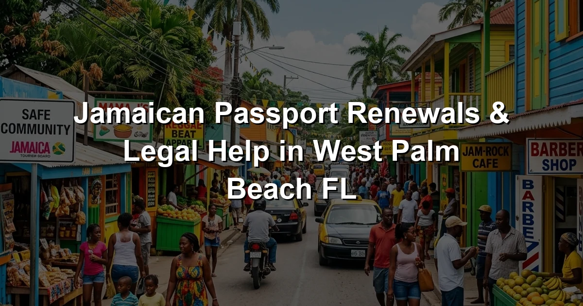 Jamaican Passport Renewals & Legal Help in West Palm Beach FL