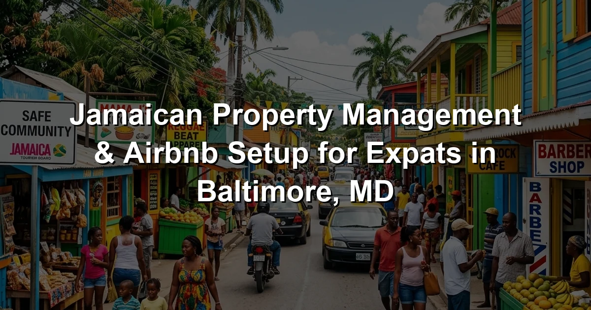 Jamaican Property Management & Airbnb Setup for Expats in Baltimore, MD