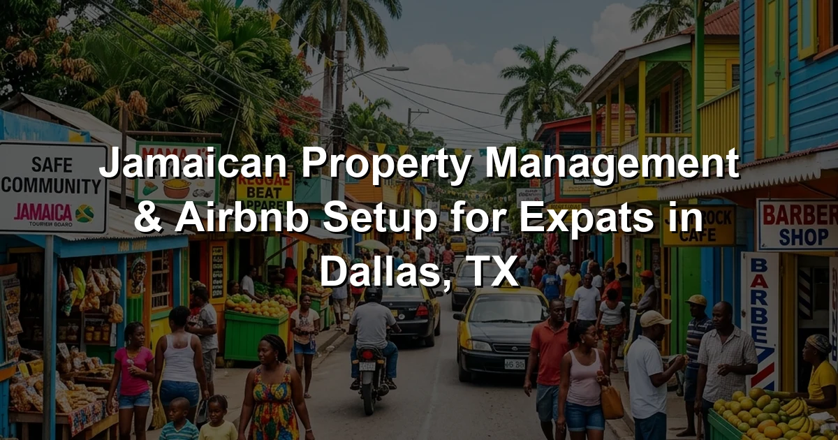 Jamaican Property Management & Airbnb Setup for Expats in Dallas, TX