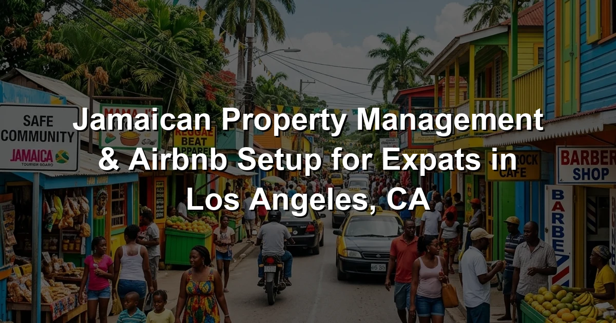 Jamaican Property Management & Airbnb Setup for Expats in Los Angeles, CA