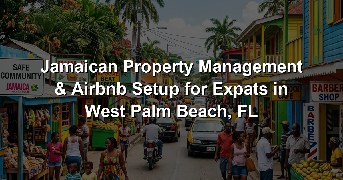 Jamaican Property Management & Airbnb Setup for Expats in West Palm Beach, FL