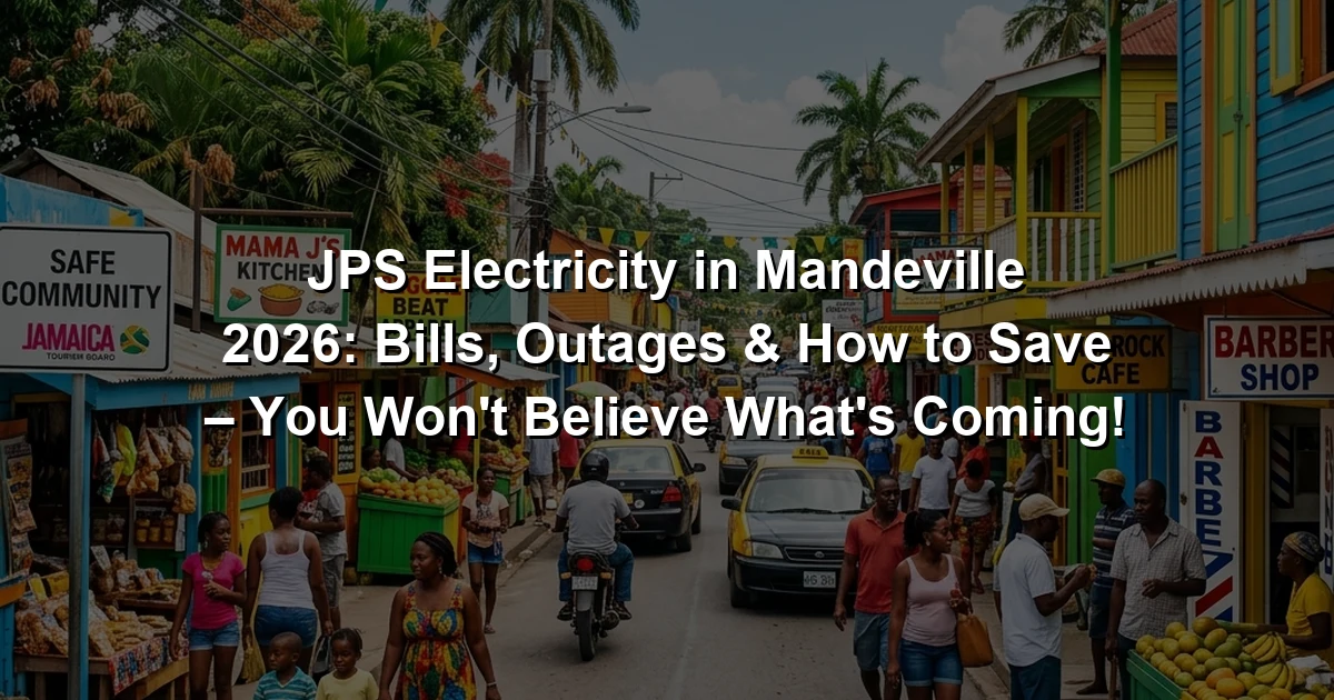 JPS Electricity in Mandeville 2026: Bills, Outages & How to Save – You Won't Believe What's Coming!