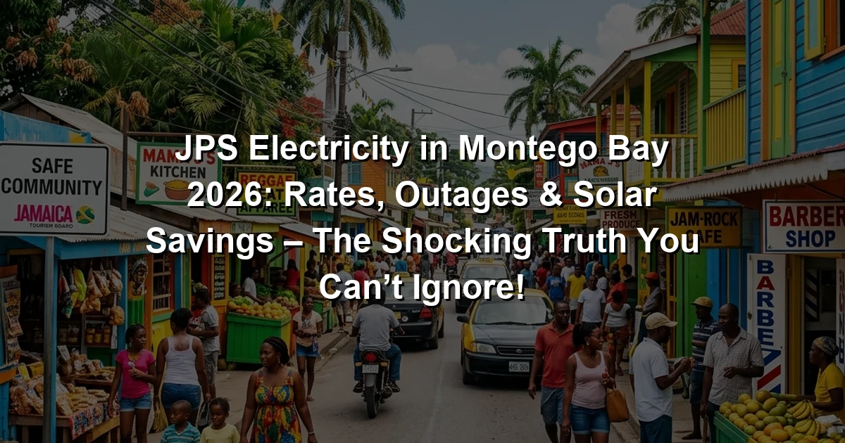 JPS Electricity in Montego Bay 2026: Rates, Outages & Solar Savings – The Shocking Truth You Can’t Ignore!