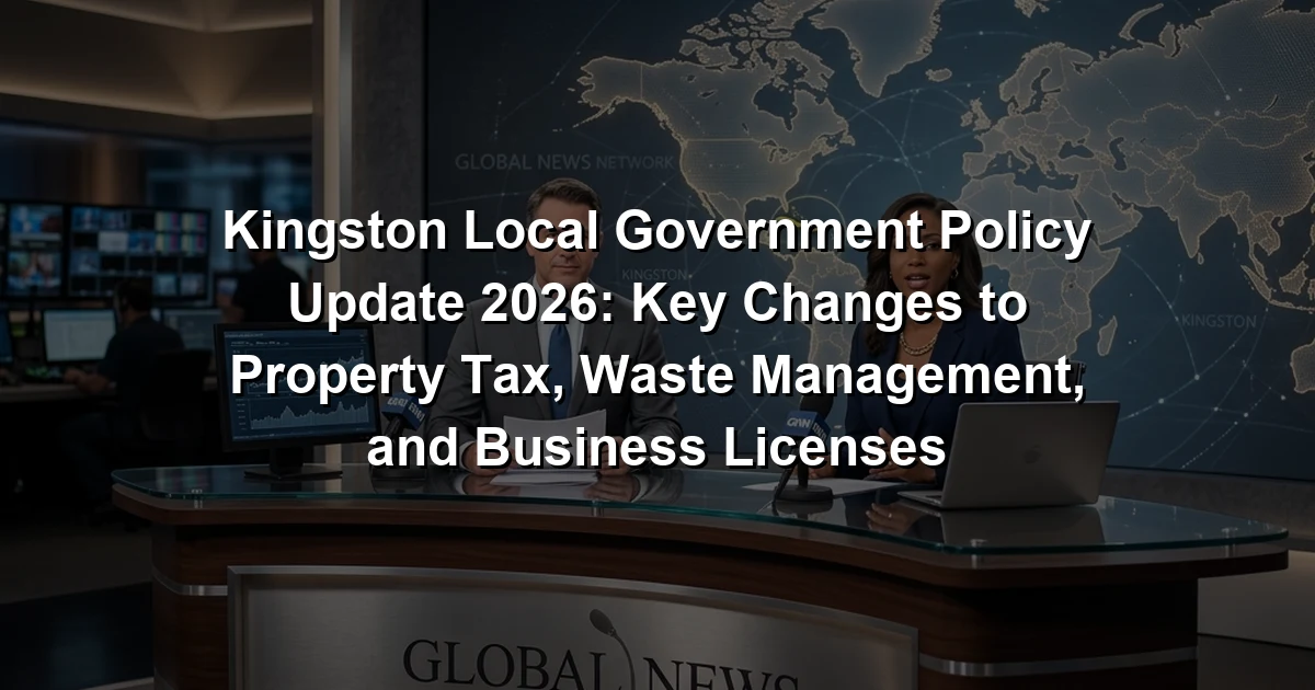 Kingston Local Government Policy Update 2026: Key Changes to Property Tax, Waste Management, and Business Licenses