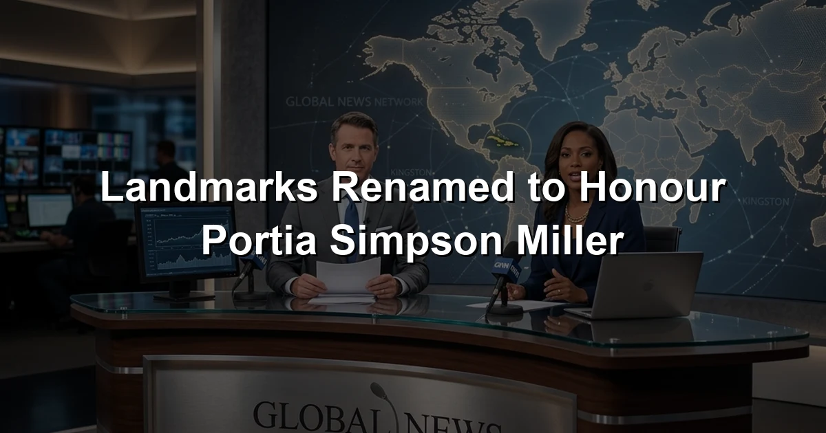 Landmarks Renamed to Honour Portia Simpson Miller