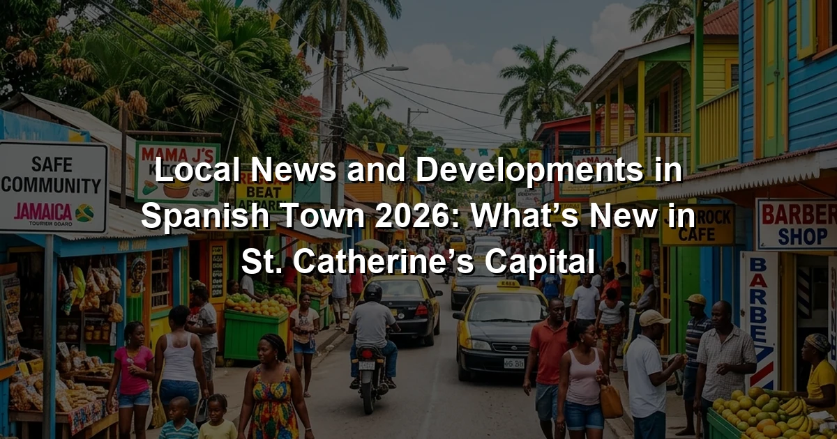 Local News and Developments in Spanish Town 2026: What’s New in St. Catherine’s Capital